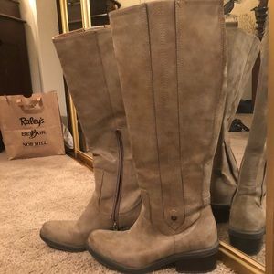 Tan Calvin Klein boots